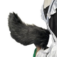 Queue d'animal électrique télécommandée, faite à la main, pour cosplay, fêtes et événements, pince à cheveux oreilles de chat, queue de renard, pour homme adulte