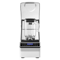 Blender commercial haute performance électrique 1800W, mixeur à smoothies avec couvercle insonorisant pour usage domestique et hôtelier