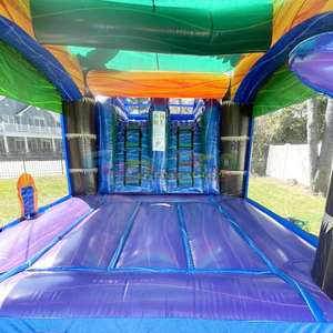 <b>Large</b> outdoor party jumping bounce house and slide combo commercial giant <b>inflatable</b> obstacle course with water slide - Product Image 6