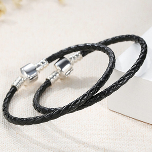 <span class=keywords><strong>Pulsera</strong></span> <span class=keywords><strong>de</strong></span> cuero trenzado <span class=keywords><strong>de</strong></span> 3 mm, hecha a mano, con cuentas, cadena básica, <span class=keywords><strong>pulsera</strong></span> <span class=keywords><strong>de</strong></span> cuerda roja, joyería, <span class=keywords><strong>pulsera</strong></span> <span class=keywords><strong>de</strong></span> cuerda <span class=keywords><strong>de</strong></span> cuero Joker - Product Image 2