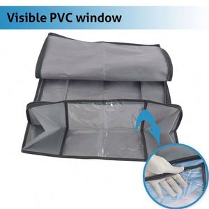 Wholesale Soft Organizers <b>Storage</b> <b>Bag</b>, Set of 2 Clothes Blanket Comforter <b>Duvet</b> Quilt <b>Storage</b> <b>Bag</b> Containers <b>for</b> Closet Shelf/ - Product Image 2