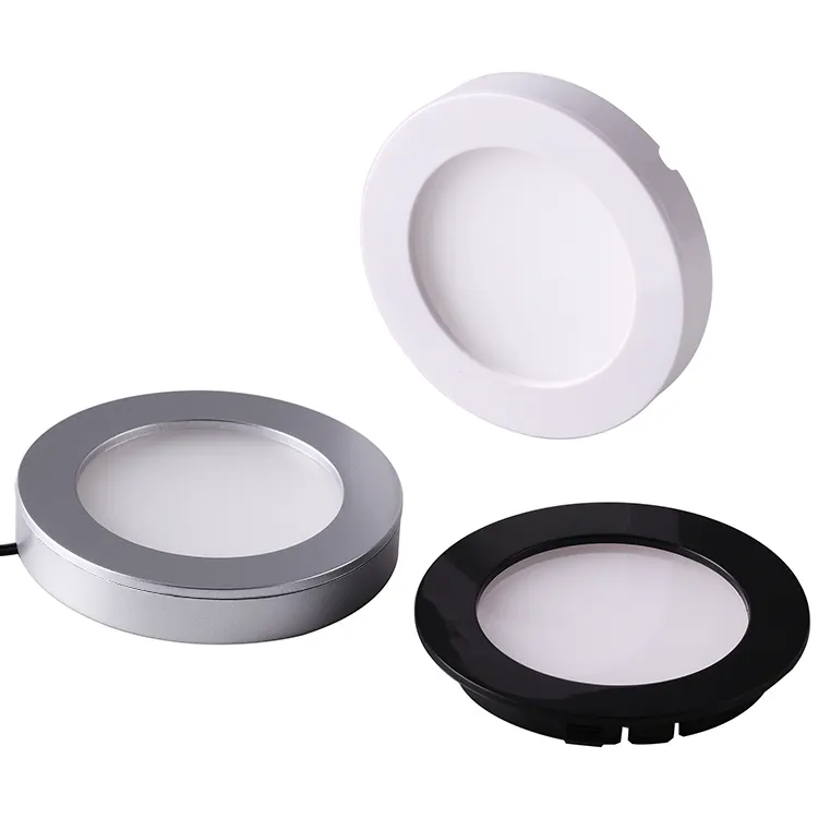 ETL CE Listed Ultra Thin LED Puck Light Recessed Or Surface Mounted Mini Down Light Under Cabinet Lighting