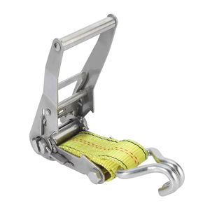 Cargo Binding Belt for Trucks Thickened Double Hook Fixing Ratchet Tensioner Polyester Device with Double Hook Fixing - Product Image 2