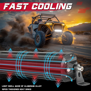 Barre lumineuse LED double rangée 12 pouces, faisceau combiné 100W, étanche, 12V, pour véhicules tout-terrain, <span class=keywords><strong>quad</strong></span>, motoneige - Product Image 5