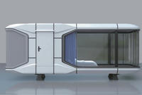 Maison capsule spatiale, hôtel préfabriqué de luxe, maison mobile moderne, maison miniature moderne en plein air, unité capsule, module spatial, capsule spatiale
