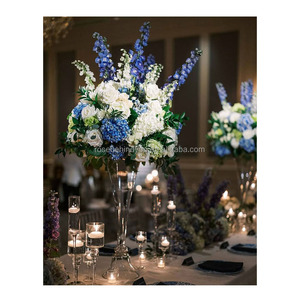 Centrotavola Floreale per Matrimoni, Decorazione con Rose Artificiali Bianche e Fiori di Gypsophila, Vendita all'Ingrosso - Product Image 5