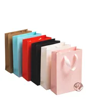 चीनी निर्माता कस्टम लोगो मुद्रण पैकेजिंग शॉपिंग पैकेजिंग पोर्टेबल पेपर बैग