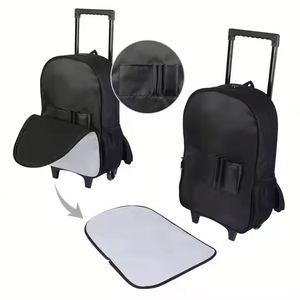 Customized <b>Luggage</b> Bag Backpacks Wholesale New Design Sublimation Blank <b>Trolley</b> School Bags for Girls or Boys - Product Image 3