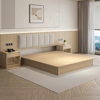 Maßgefertigte 5-Sterne Moderne Minimalistische Echtleder SEM Marke Hotel-Schlafzimmer-Sets Individuelle Abmessungen 2-Jahres-Garantie für Hotels