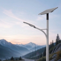 Lampadaires solaires LED Sinoco IP66 de haute qualité et haute luminosité, avec panneau photovoltaïque, pour zones rurales, 5 ans de garantie
