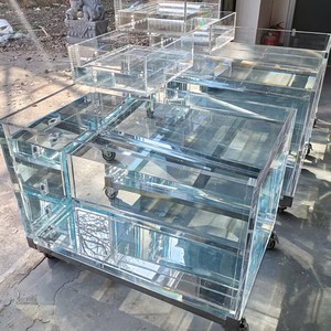 Acuario Grande de Acrílico Personalizado para Oficina o Sala de Estar, Tanque de Agua Transparente de Alta Gama con Cristal Orgánico, Decoración - Product Image 3