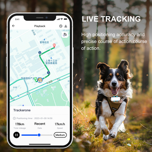 Collier GPS intelligent pour animaux <span class=keywords><strong>de</strong></span> compagnie, pour chiens et chats, étanche IP65, localisation en temps réel, 4G LTE, léger, portable, <span class=keywords><strong>localisateur</strong></span> d'animaux - Product Image 5