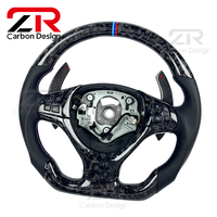 Volant sport personnalisé en cuir véritable et fibre de carbone forgée pour BMW X5 E70 E71