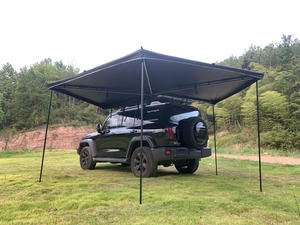Auvent latéral de voiture autoportant à 270 degrés, structure en aluminium robuste et imperméable de 2,2 m, éclairage LED, <span class=keywords><strong>toit</strong></span> de véhicule - Product Image 2