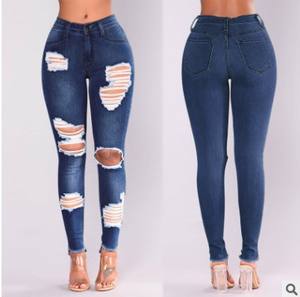 مخصص أزياء الأوروبي الإناث الجينز السراويل <span class=keywords><strong>3</strong></span> لون النساء عالية الخصر نحيل الجينز المرأة - Product Image 5