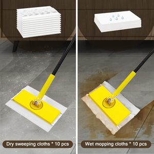 Dry Sweeping Cloths Compatible With Sweeper Pet Heavy Duty Mop Pad Refills Multi Surface Floor Wet Dusters Mopping Clean - Product Image 4