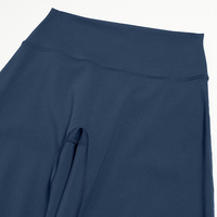 Ensemble de yoga 2 pièces pour femme OEM/ODM – Haut court dos nu color block et pantalon large – Tenue de sport pour yoga, course et entraînement en salle de sport