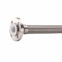 Joint d'expansion en acier inoxydable SS304, résistant à la corrosion basse pression, aux acides et aux alcalis, avec tuyau tressé doublé de PTFE
