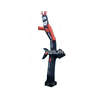 20ft karaté homme gonflable air danseur gonflable tube homme ondulé gars avec fleur