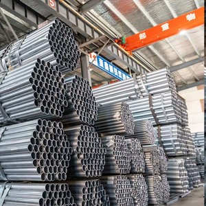 <span class=keywords><strong>Tube</strong></span> en <span class=keywords><strong>acier</strong></span> rond galvanisé à haute teneur en zinc 200g/m², antirouille, pour serres et échafaudages, emballage en lot, exportation maritime - Product Image 5