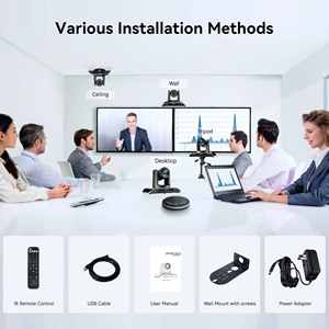 TEVO-VHD12U + M3B 12X hệ thống hội nghị video hội nghị PTZ camera với loa ngoài không dây Microphone - Product Image 6