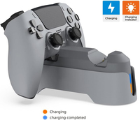 Station de chargeur de contrôleur grise pour manettes PS5 Dualsense Station de charge double rapide pour manette PlayStation 5
