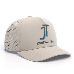 قبعة بيسبول عالية الجودة مخصصة بحافة منحنية وخمسة ألواح مع تطريز وقطع بالليزر للبالغين - Product Image 2