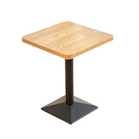 Table de restaurant, pour salle à manger et hôtel, avec pied en métal, table de restauration rapide unique