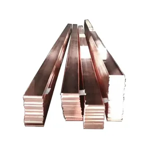 Earthing Bar C14500 Telurium Tembaga Datar Bar Copper Ground Bar Datar