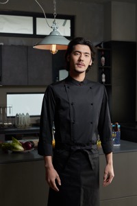 زي طهاة احترافي للرجال للفنادق والمطاعم، ملابس عمل للمطبخ والضيافة للاستخدام اليومي - Product Image 3