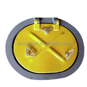 Couvre-<span class=keywords><strong>trappe</strong></span> étanche à l'eau et aux intempéries en aluminium Sinooutput, petit modèle en acier inoxydable, formes carrées et rondes, haute qualité - Product Image 1
