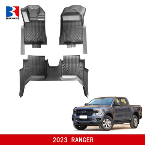 wholesale Factory Custom 5D TPE <b>Rubber</b> Eco-friendly Waterproof Anti Slip 5D Car <b>Floor</b> Mats 4 Pieces for Ford Ranger 2023+ - Product Image 2