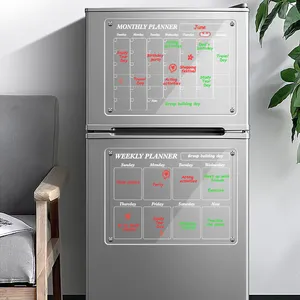磁性亚克力日历适用于家庭冰箱日常计划日历