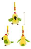 Gantungan Kunci Burung Simulasi Kartun, Boneka Burung Beo Lucu, Gantungan Tas Boneka, Gantungan Kunci Boneka, Grosir Pabrik