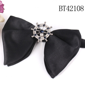 Pajaritas de boda para hombre al por mayor, pajaritas negras con nudo de mariposa grande a la moda para hombre, corbatas de diamantes de lujo, accesorio para traje de <span class=keywords><strong>matrimonio</strong></span> - Product Image 6