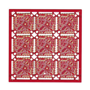 Fabricación de PCB de medio orificio chapado Placa de circuito impreso castellada personalizada Fabricación de PCB de agujero <span class=keywords><strong>Holf</strong></span> Chapado en borde con Gerber - Product Image 1