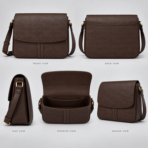 Bolso de Hombro de Cuero PU Personalizado para Mujer, Bolso Bandolera con Solapa Repujada, Correa Ajustable, Bolso de Mano Casual de Moda, OEM ODM - Product Image 2