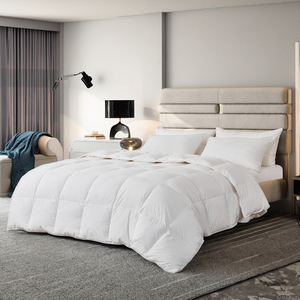 Edredones y Colchas <span class=keywords><strong>de</strong></span> Hotel Sencillos Estampados 100% Algodón Blanco Puro, Transpirables, <span class=keywords><strong>de</strong></span> Lino Cepillado para Otoño - Product Image 1