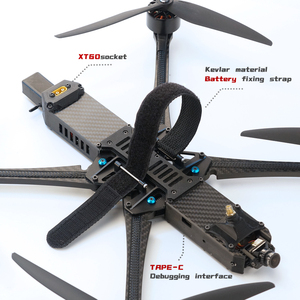 Drone xây dựng Kit với máy ảnh GPS Racing Long Range Racing <span class=keywords><strong>Quadcopter</strong></span> chuyên nghiệp bay không người lái 10 inch FPV drone phụ kiện - Product Image 5