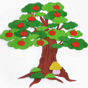 Stickers muraux d'arbre Non toxique bricolage amovible interactif coloré EVA décoration murale <span class=keywords><strong>pour</strong></span> chambre d'enfants salle de classe <span class=keywords><strong>maternelle</strong></span> - Product Image 6