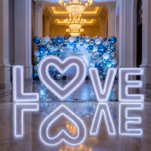 Insegna Luminosa LED RGB LOVE Personalizzata da Fabbrica, 3ft 4ft 5ft, in Acciaio Inossidabile, per Matrimoni, Eventi, Feste, Noleggio e Attività Commerciali - Product Image 3