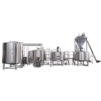 Équipement de brasserie artisanale de haute qualité à chauffage vapeur, trois cuves, 15 bbl
