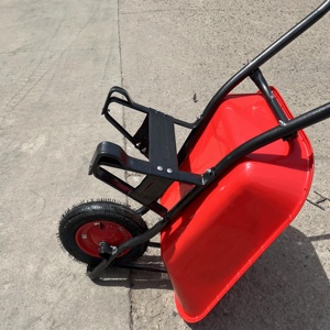 Carriola per Costruzioni Civili Wb6200, Capacità di Carico 130kg, Capacità d'Acqua 65L, Manico in Acciaio, Materiale in Ferro e Metallo - Product Image 4