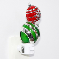 Boule de Noël Lumineuse LED, Veilleuse Sûre pour Enfants, Lampe ABS Rechargeable USB, Logo Personnalisé, Cadeau de Fêtes, Vente en Gros, MOQ 1500 Pièces