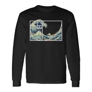 Camiseta de manga larga The Great Fibonacci Wave Off Kanagawa - Product Image 1