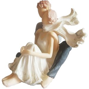 PARIJAT HANDICRAFT Romantic Resin Couple Idol Home Shelves Decor Gift for Boyfriend or <b>Girlfriend</b> on Valentine's Day - Product Image 3