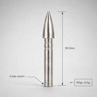 Pointes de flèches en acier inoxydable personnalisées HT 4,2 mm pour arc composé, pointes de flèches intégrées pour la chasse et le tir