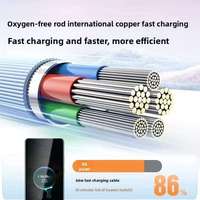 Câble USB Type-C à charge ultra-rapide pour téléphone portable, directement de l'usine, pour Vivo, voiture, salon, imprimante, avec gaine en nylon