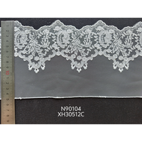 Fabricant Textile Tissu en Maille Brodé à Rayures Fines 100% Polyester Voile Tricoté Accessoires de Mode pour Filles