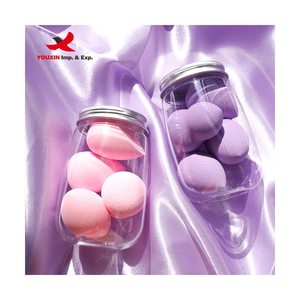Éponge de maquillage ronde colorée à bas prix pour approvisionnement mixte, boîte d'emballage personnalisée pour éponge de maquillage, éponge de maquillage - Product Image 4